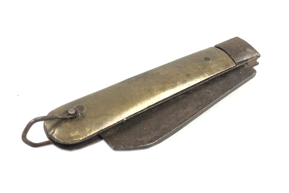 Brass Handle Small Folding Pocket Knife Indian Multi Kitchen