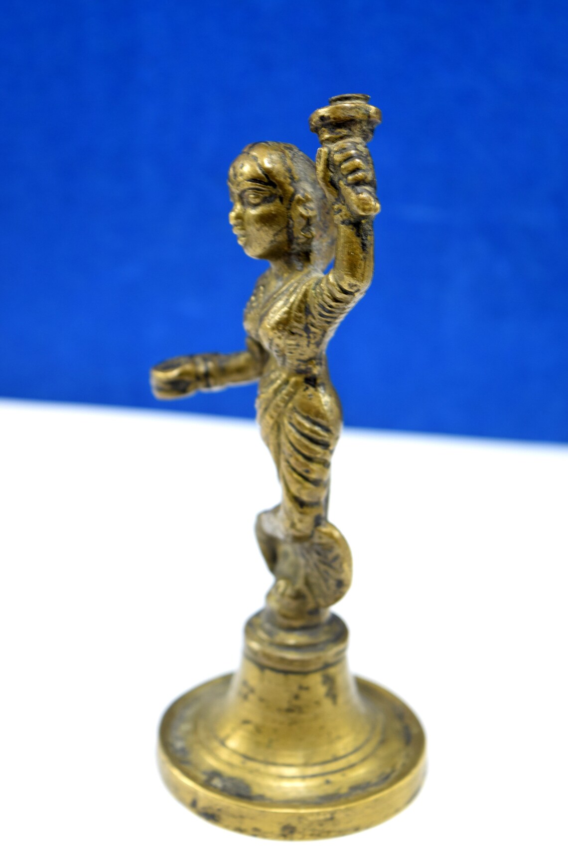 Antique Collectible Brass Lady Figurine Vintage Item Indian Etsy