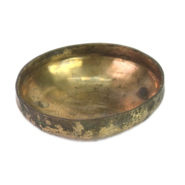 Collectible Indian Multipurpose Bronze Bowl Kitchenware Decorative Bowl – Vintage Old Baby Feeding Bronze Bowl Home Decorative Bowl G27-82