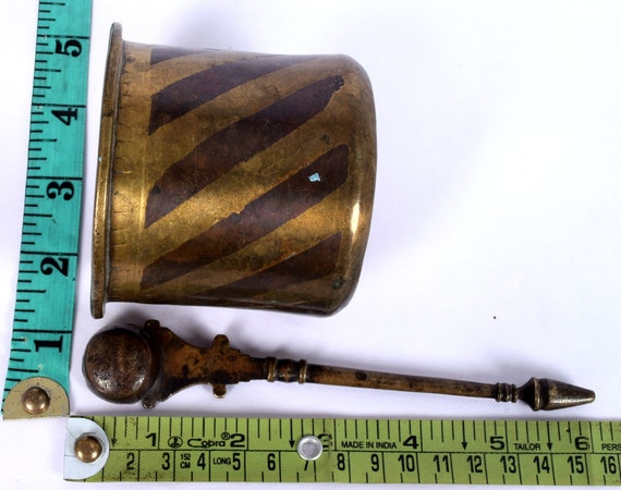 Antique Indian Ganga Jamuna Panchpatra (Holy Water Vessel) - 19thC Antique Indian Ganga Jamuna Panchpatra (Holy Water Vessel) - 19thC