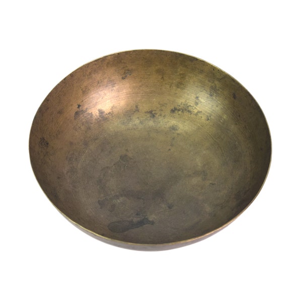 Handmade bronze utensil - Old Indian Bronze Metal Bowl - Power Healing Bowl - Bronze Singing Bowl - Medicine Bowl - Oil Massage Bowl G27-108