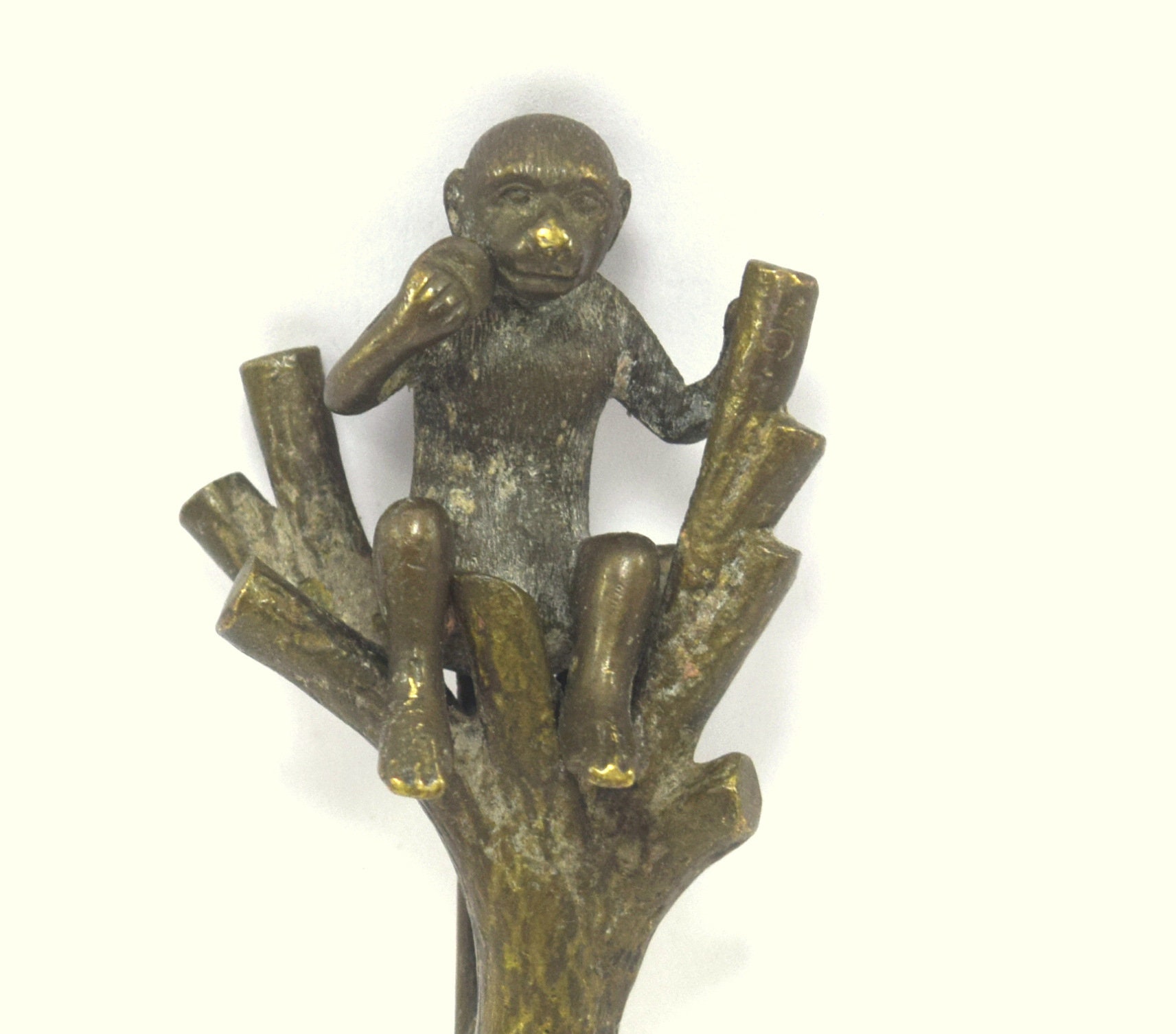 Vintage Brass Decorative Monkey Figure Small Nice Collectible Etsy UK