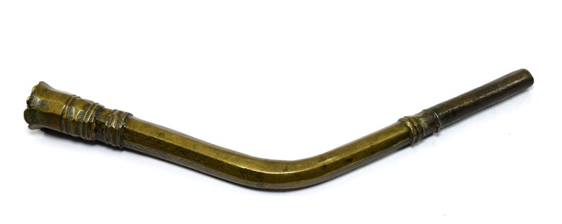 Indian Brass Smoke Pipe G9-123 Brass Smoke Pipe Antique Tobacco smoke Pipe Indian Brass Hukkah Pipe Collectible Antique Smoke Pipe