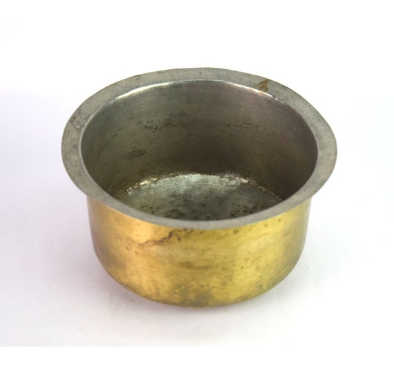 Traditional Indian Brass Cooking Utensils Antique Brass Milk Boiling Pot  Kitchen Multi Utility Pot Old Daily Home Utility Pot G66-773 