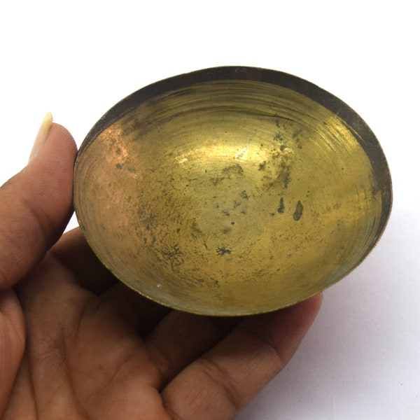 Collectible Asian Bronze Bowl For Herbs Paste/Herbal & Medicinal Bowl – Indian Chakra Healing Bronze Bowl – Hot Oil Baby Massage Bowl G27-37