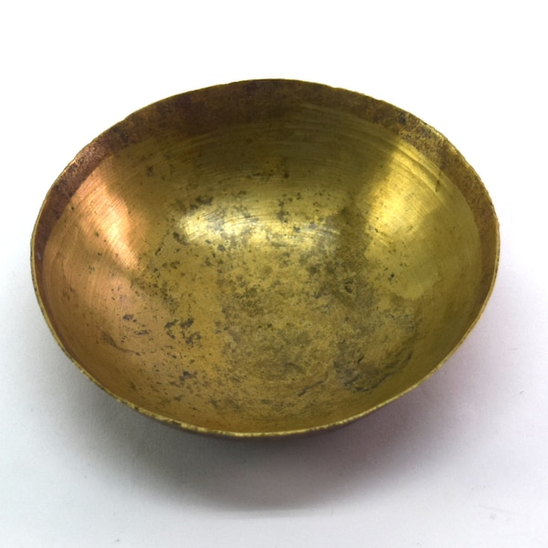 Vintage Baby Feeding Bowl from India – Baby Massage Bowl – Collectible Bronze Bowl – Chakra Healing Bowl – Multipurpose Utility Bowl G27-48