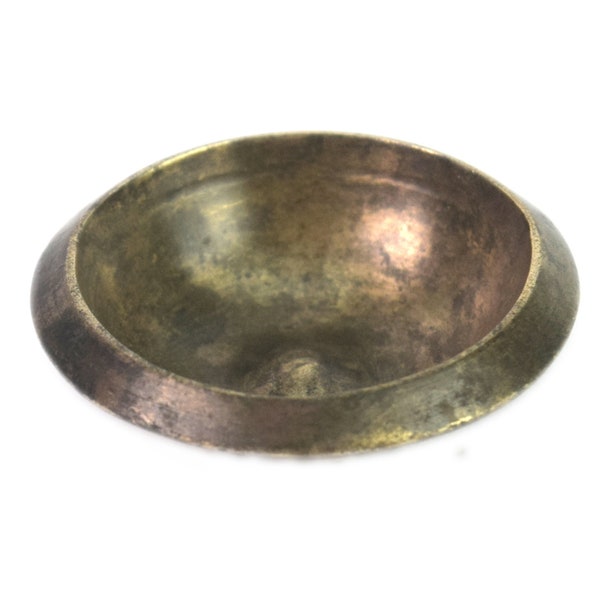 Vintage Bronze Old Ayurvedic Medicine Bowl – Healing Baby Massage Bowl – Indian Collectible Handmade Pot Bowl - Nice Decorative G27-77