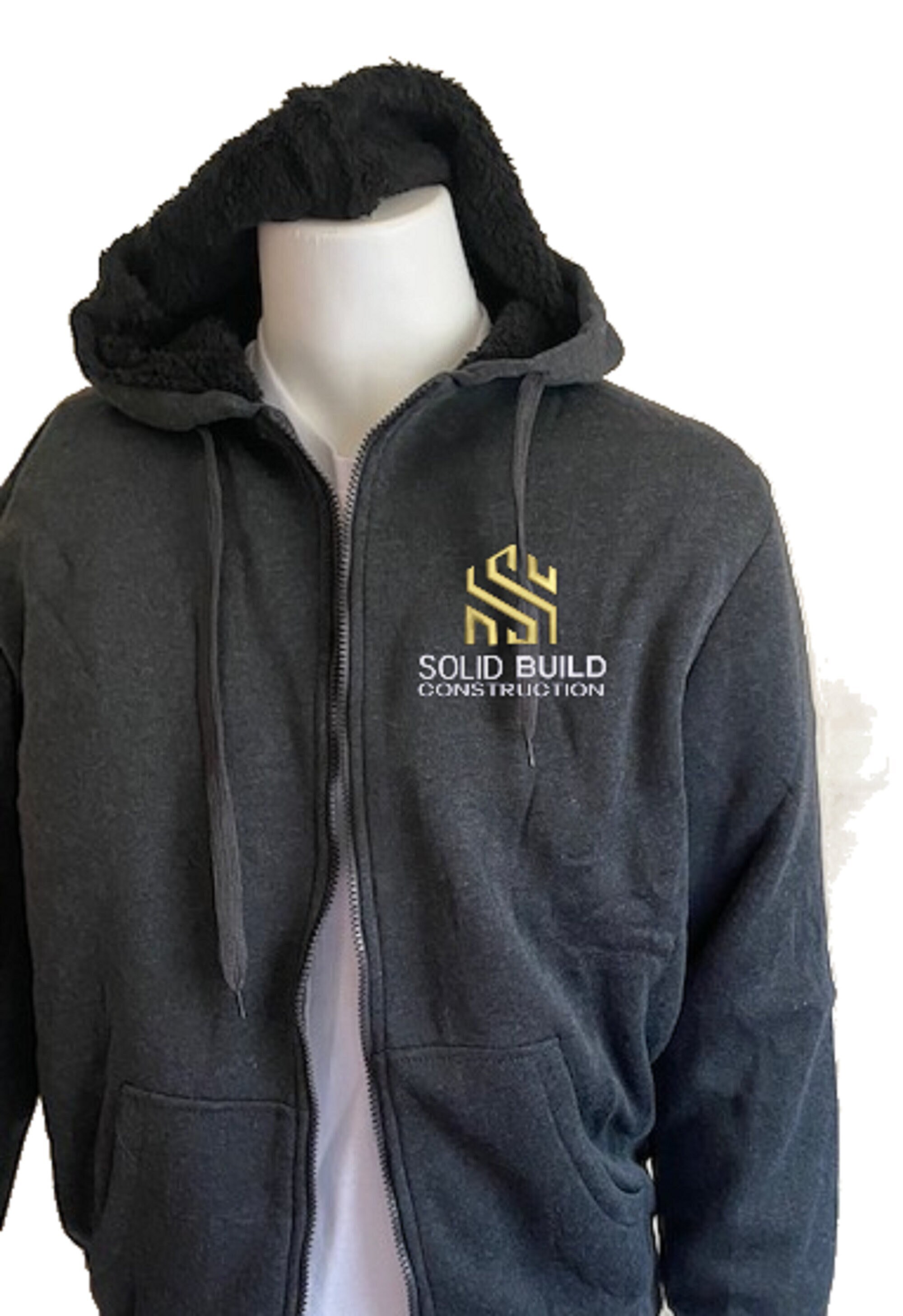 トップス Heavy Industry Embroidered Hood Jacket Heavy Zipper Jacket With Hoodie and Custom Embroidery or