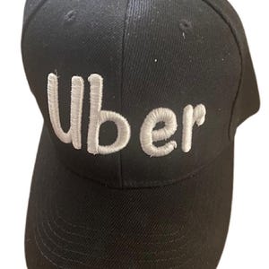 3D Uber Embroidered on Cap Hat with Adjustable Fit