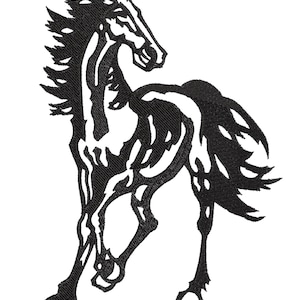 Horse Embroidery Machine Embroidery Design File, Instant Download