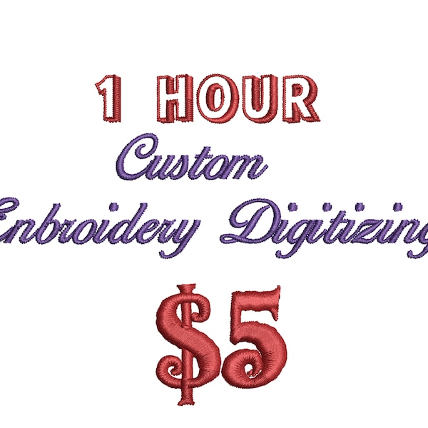 Custom Embroidery Digitizing Service - Convert Your Design to Embroidery File