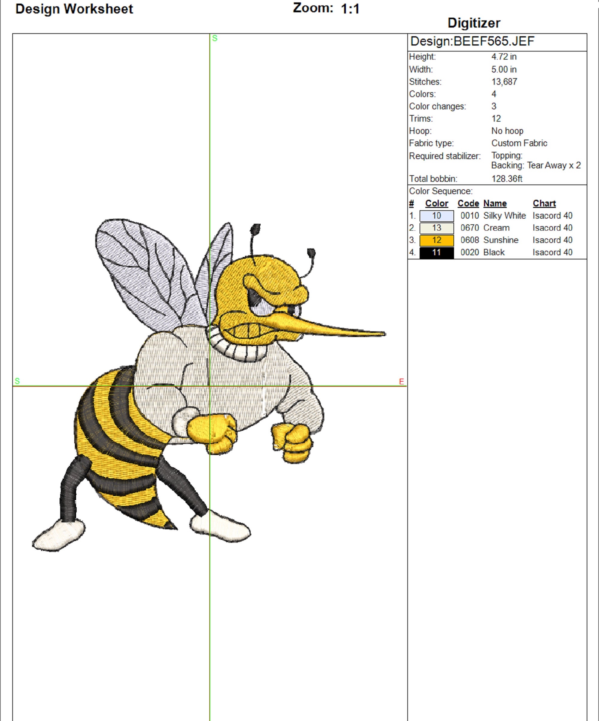 Angry Bee Embroidery Design: 2 Sizes (instant Download) - Etsy