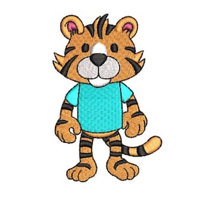 TIGER Cute Design Embroidery Files - Instantly Transform Your Creations with Adorable Tiger Embroidery Patterns