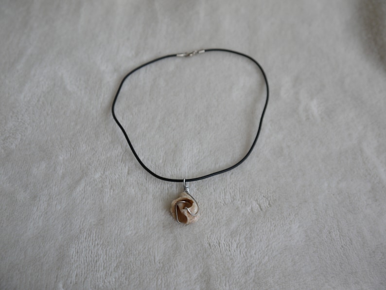 natural genuine seashell pendant summer lover/'s gift gift for her Broken seashell necklace gift for him wire and seashell necklace