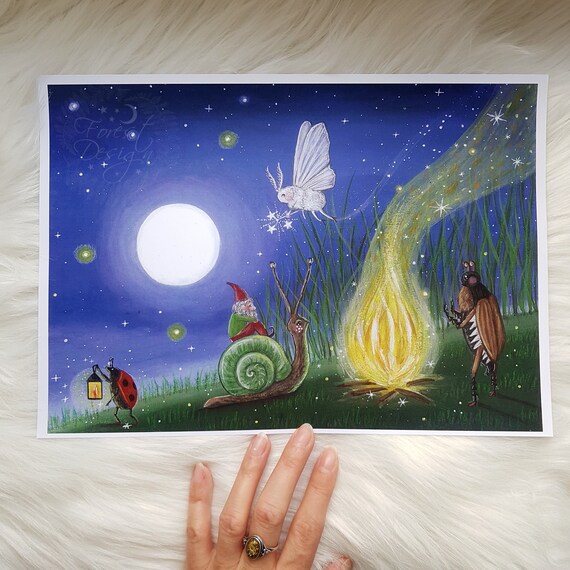 Bonfire Night Nail Designs