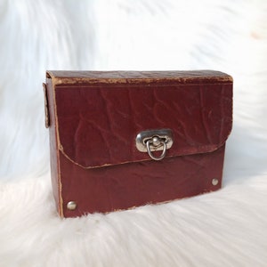 Caja de cartón vintage PRL de los años 70/Caja de cartón antigua/Caja rústica marrón/Decoración retro para el hogar/Caja de almacenamiento/Caja hecha a mano/Bolso antiguo/Bolsa de cartón antigua