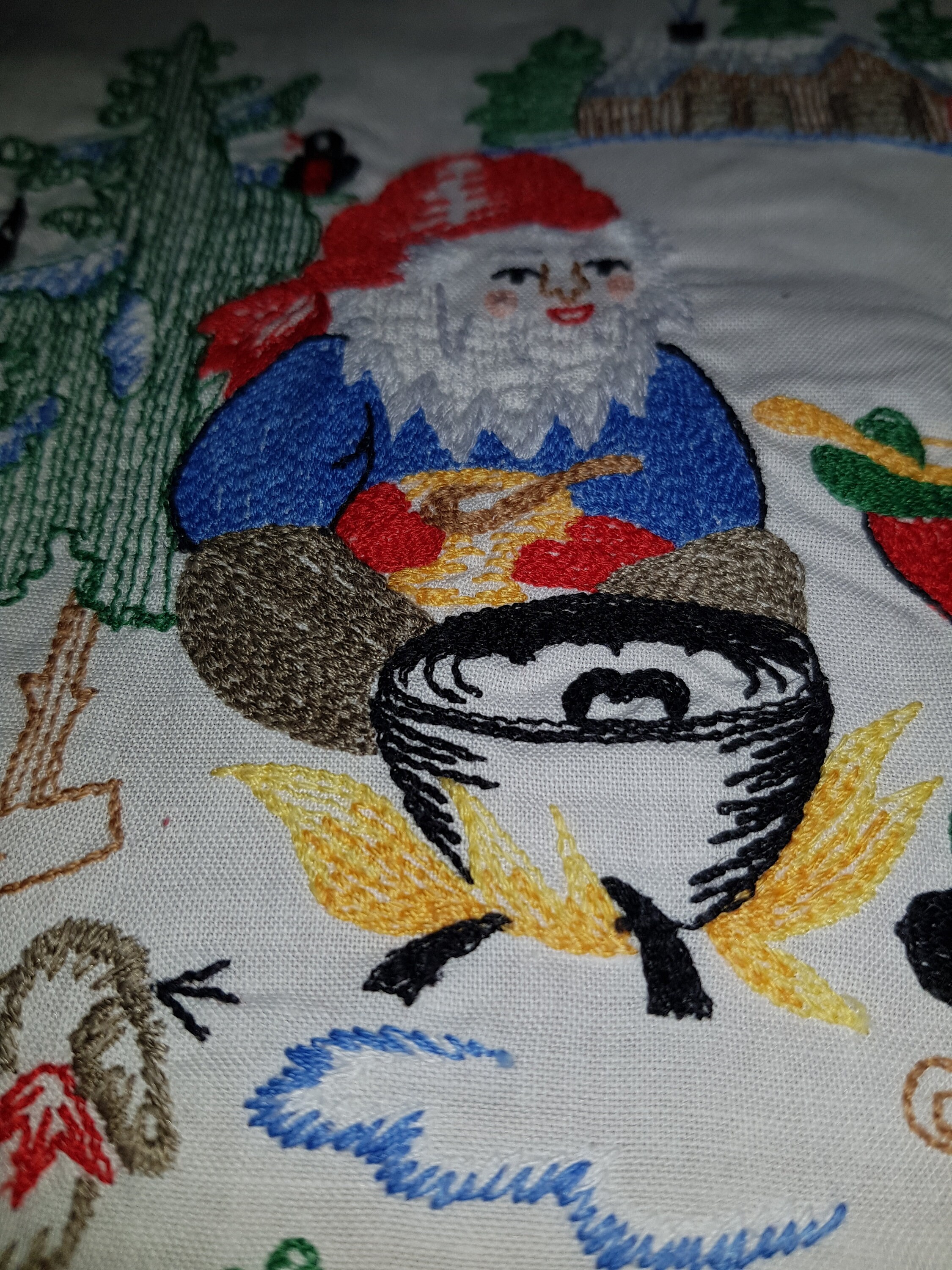 スウェーデン クリスマス テーブルセンター ヴィンテージ ヴィンテージ スウェーデン クリスマス テーブルクロス/クリスマス