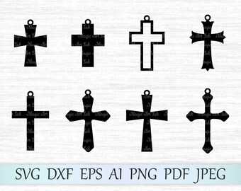 Download Free Cross Earring Svg Etsy SVG Cut Files