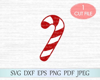 Candy Cane Svg Etsy