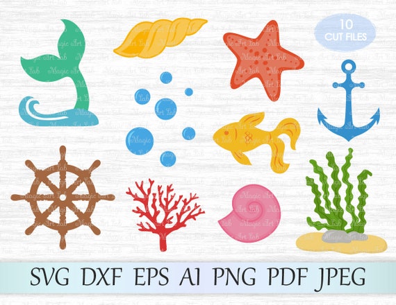 Download Under The Sea Svg File Ocean Svg Underwater Svg Wheel Svg Etsy