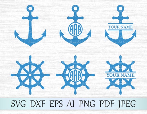Download Free Anchor Svg File Ship Wheel Svg Anchor Monogram Svg Anchor Etsy SVG Cut Files