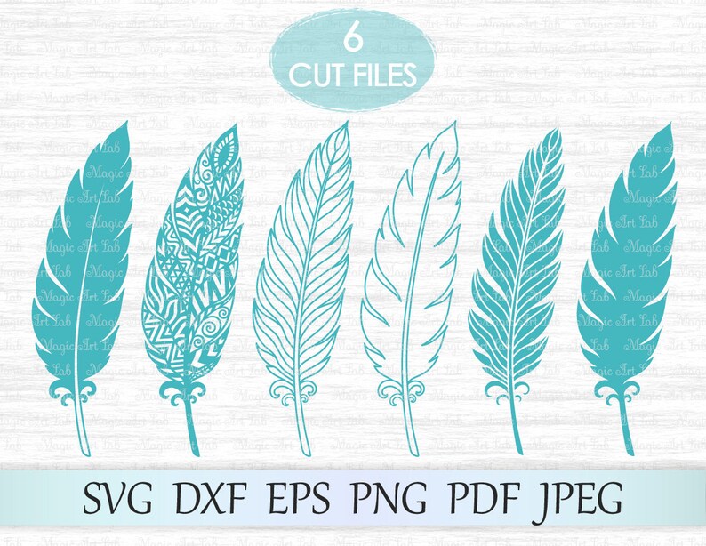 Download Feather svg Zentangle feather svg Feather mandala svg | Etsy