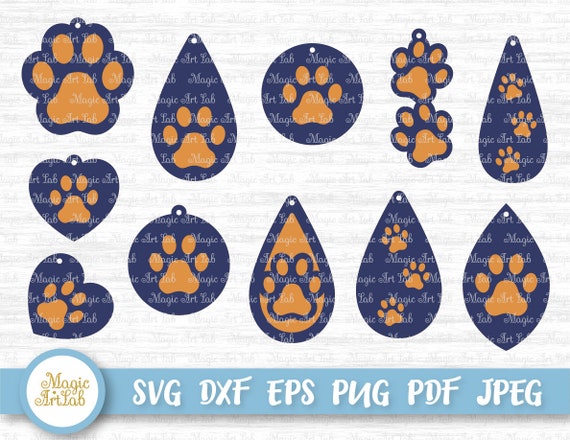 Free Free Paw Print Earring Svg 368 SVG PNG EPS DXF File