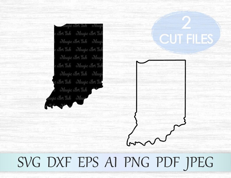Download Indiana state svg Indiana silhouette Indiana vector Indiana | Etsy