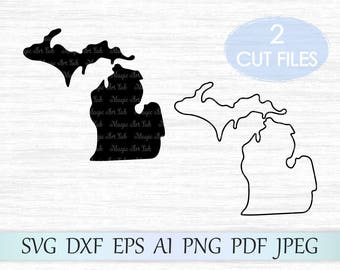 Michigan state svg, Michigan silhouette, Michigan vector, Michigan clipart, Michigan svg, Michigan cricut, Michigan cut file, MI svg file