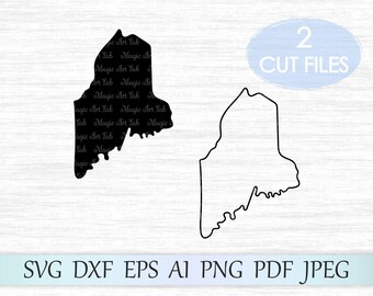 Maine svg, Maine state svg, Maine vector, Maine clipart, ME svg, Maine cut file, Maine clip art, ME vector, Maine silhouette, Maine cricut