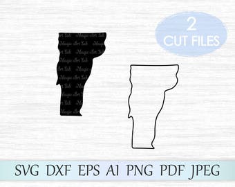Vermont state svg, Vermont svg, Vermont vector, Vermont clipart, VT outline, VT svg file, Vermont digital clip art, Vermont cricut cut file