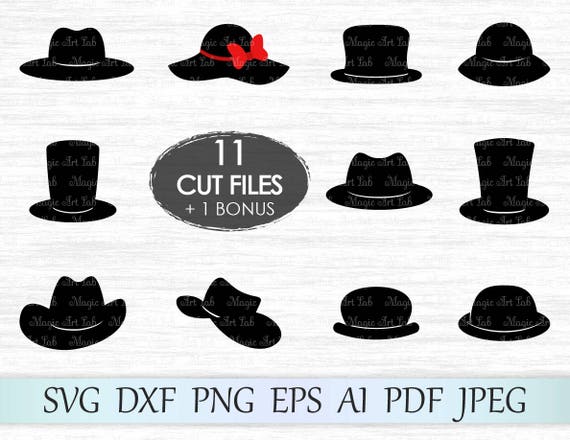 Download Hat Svg Bowler Svg Cowboy Hat Svg Derby Hat Clip Art Top Etsy