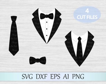 Tuxedo svg, Tuxedo clipart, Suit svg, Suit svg file, Butterfly tie svg, Bow svg, Gentleman svg, Gentleman design, Tie cricut, Cricut design