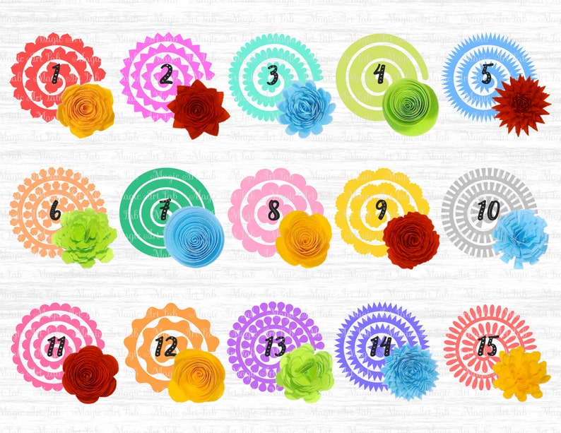 Download Rolled Flower svg 3d flower svg Rolled Paper Flower Paper ...