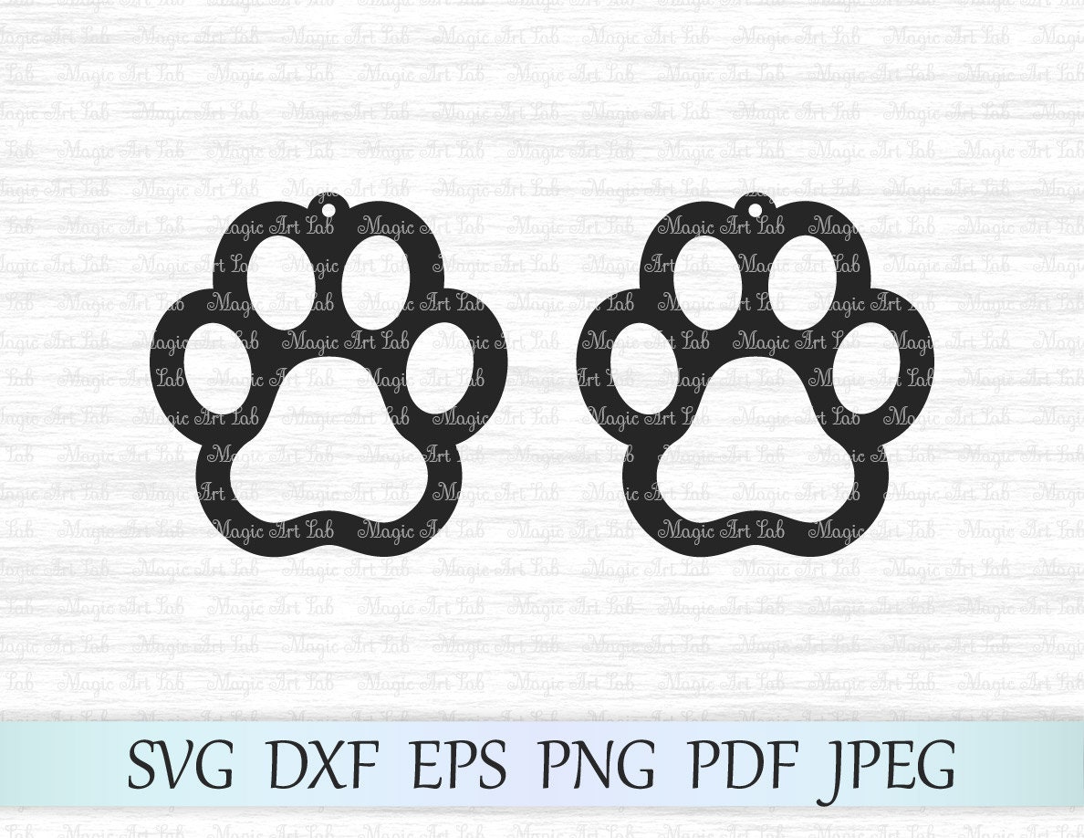 Free Free Paw Print Earring Svg Free 88 SVG PNG EPS DXF File