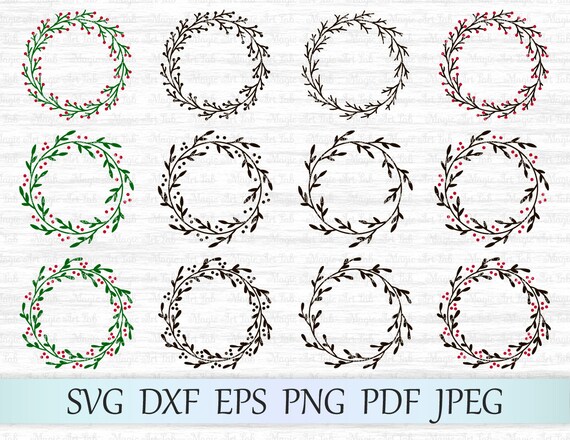 Download Wedding wreath svg Holly wreath svg Christmas svg Wedding ...