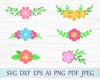 Flower svg file, Floral svg, Flower clipart, Flower vector, Flower cricut, Flower cut file, Flower silhouette, Floral Bouquets svg, Wedding