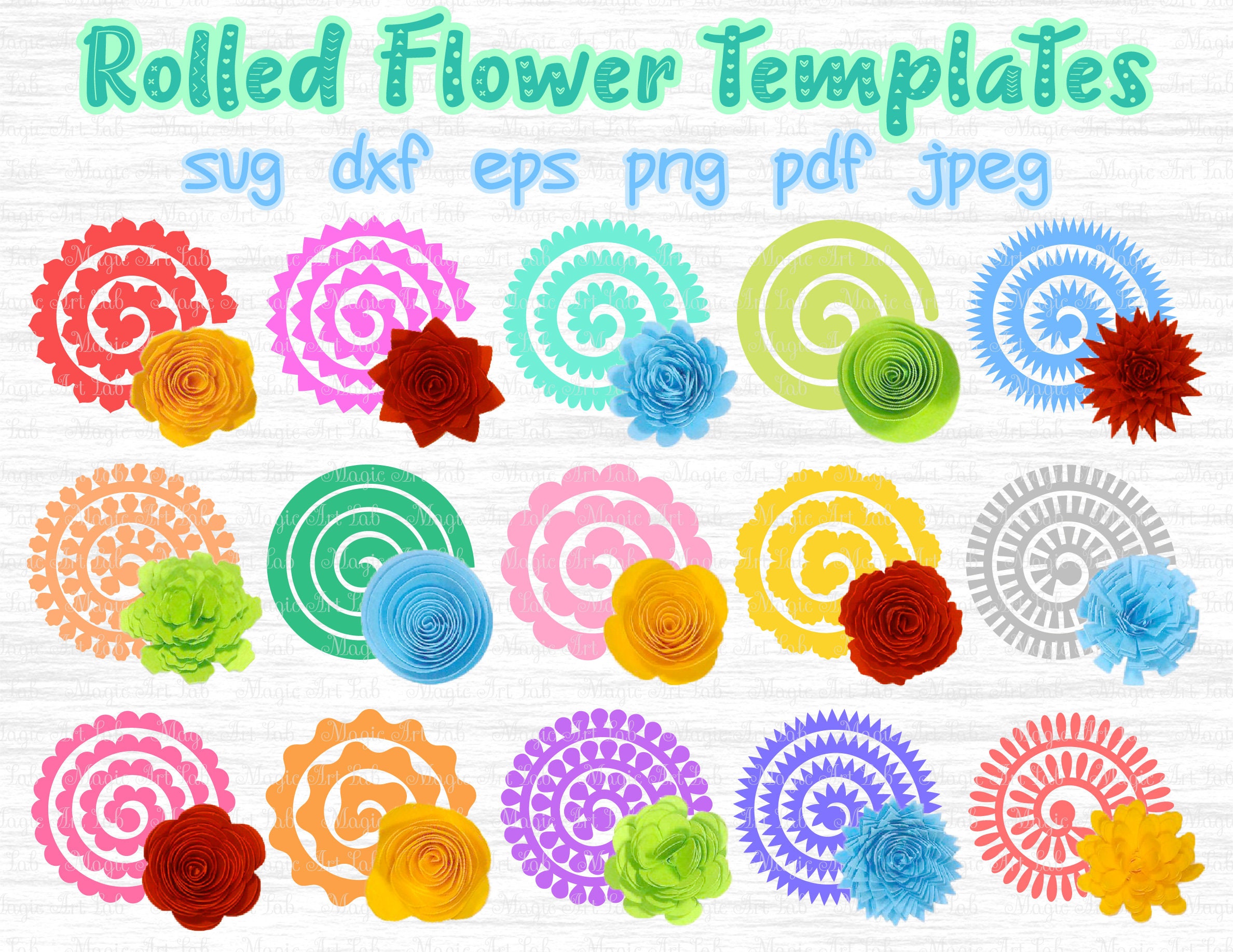 Download Rolled Flower svg 3d flower svg Rolled Paper Flower Paper ...