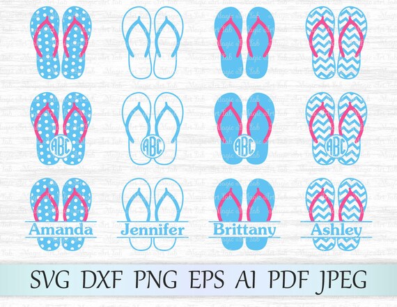 Flip Flop Svg Flip Flop Clipart Flip Flop Svg File Flip Etsy