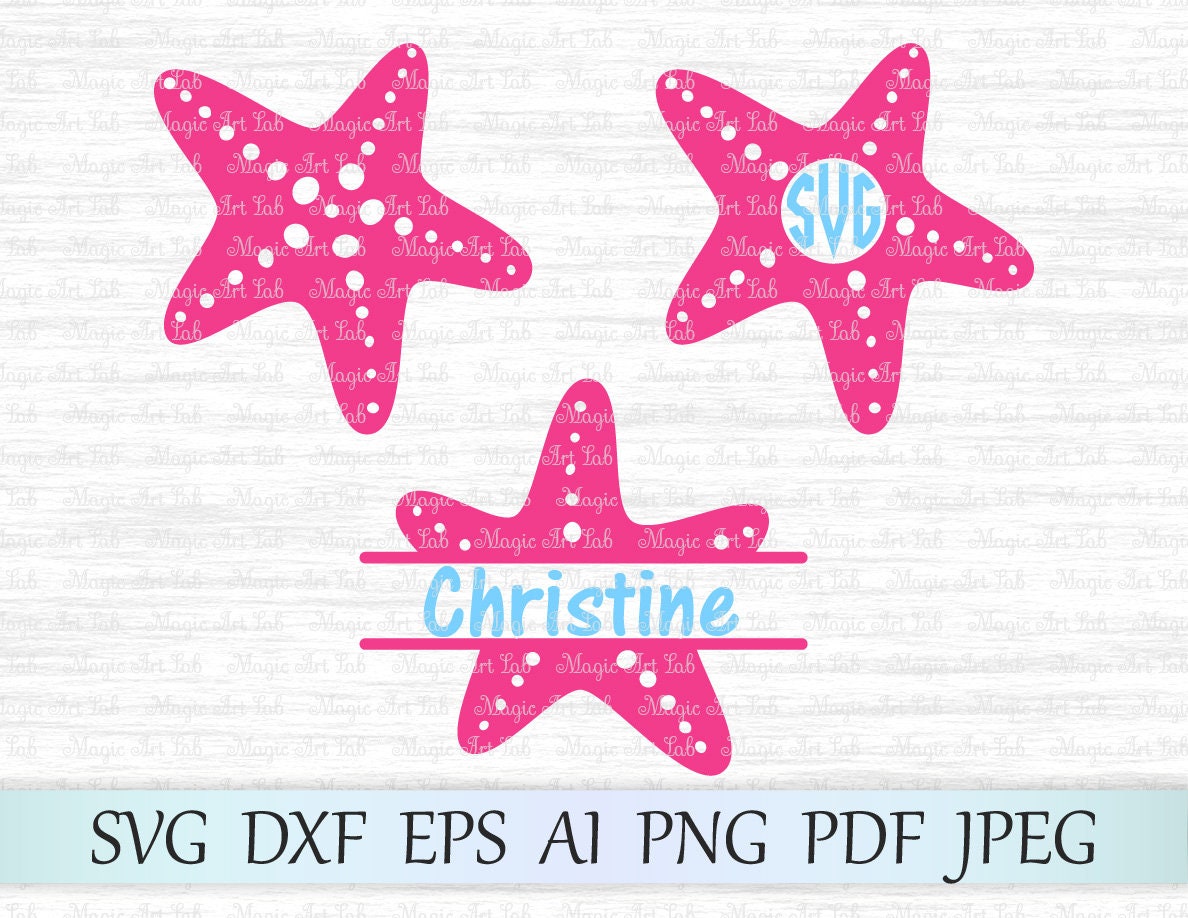 Download Starfish Svg File Starfish Monogram Svg Starfish Cricut Etsy