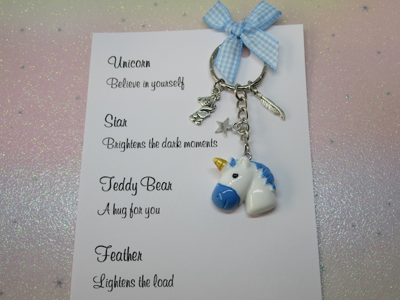 /'Believe in Yourself/' Friend Keyring with a Cute Llama Charm Lovely Gift