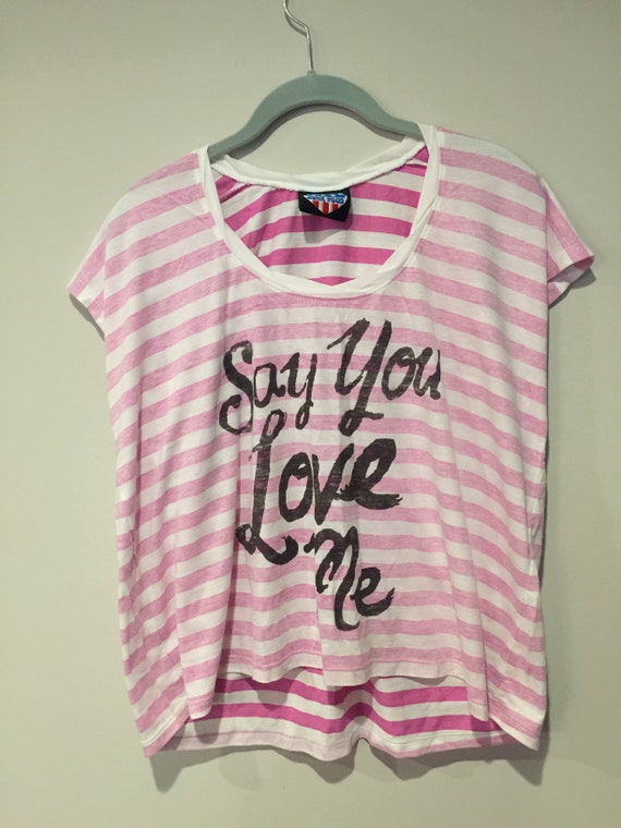 Say You Love Me Junk Food Slouch Tee, Junk Food S/