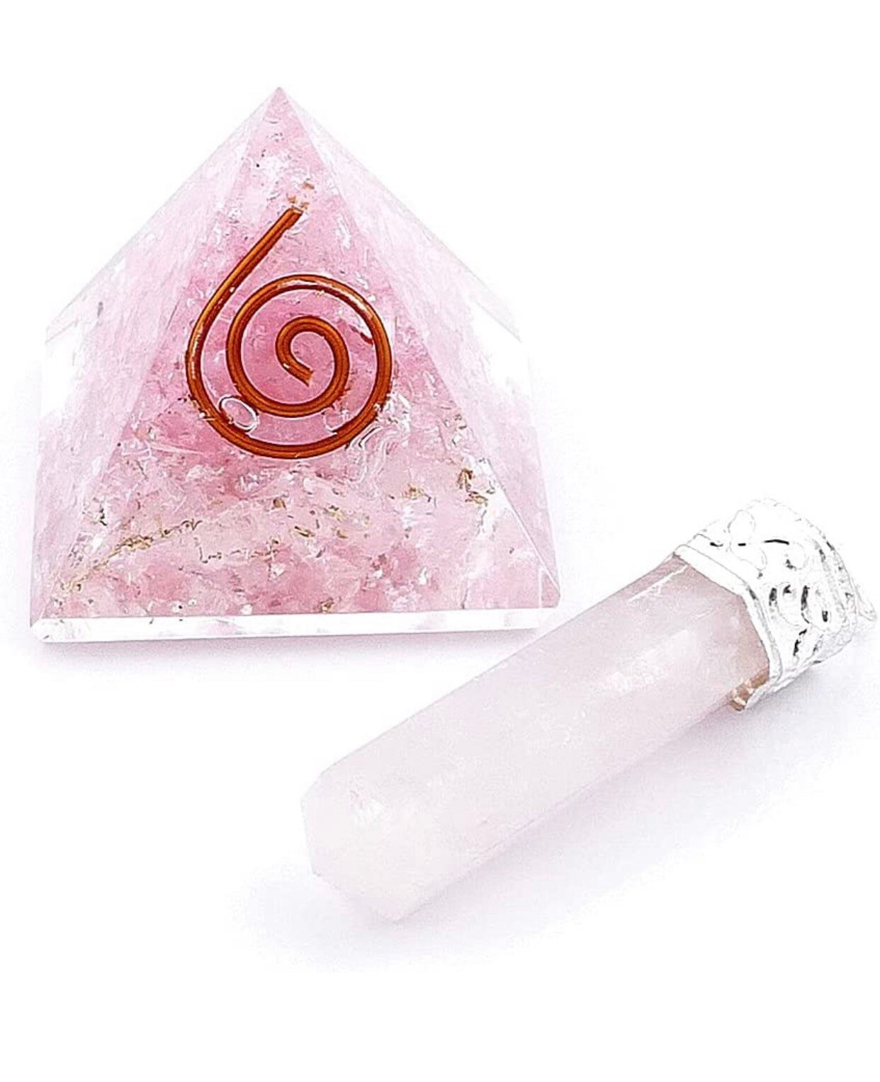 Pyramide de Cristal Clair et Pendentif