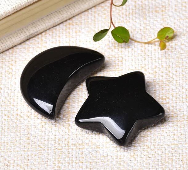 2 Pierres Obsidienne