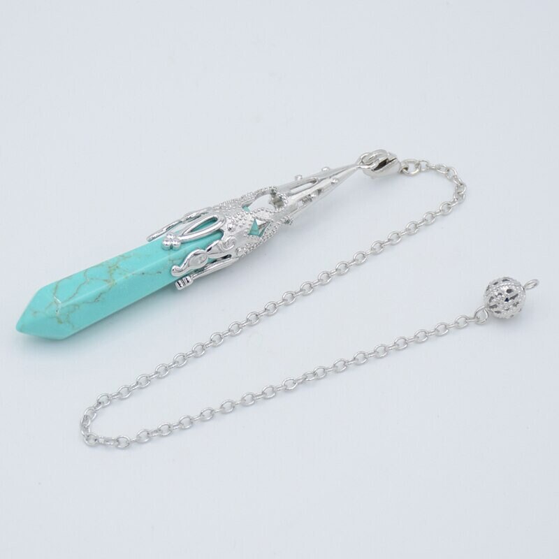 Pendule Hexagone Turquoise