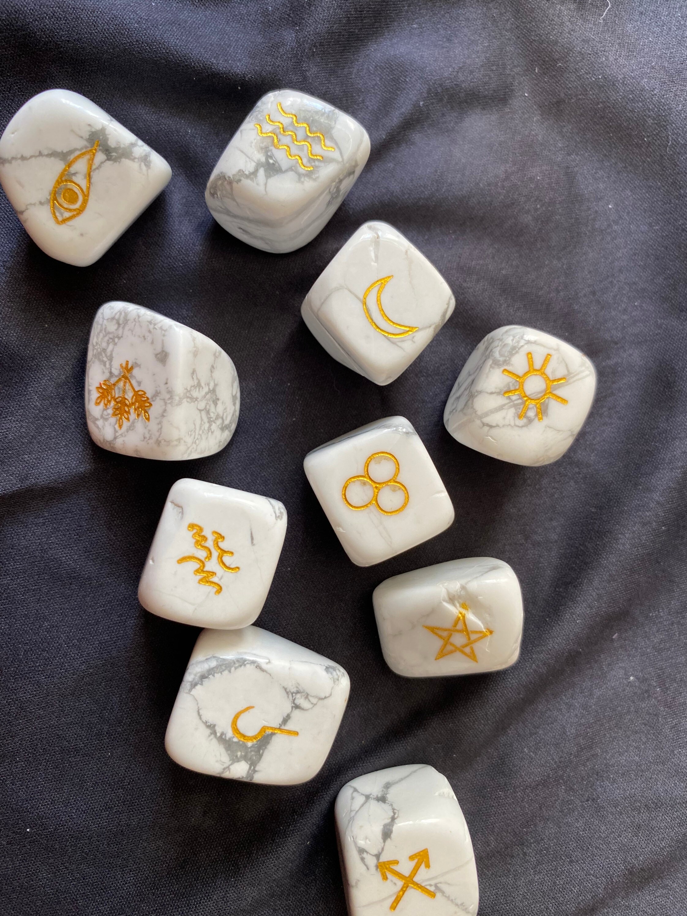 Runes de Sorcieres Turquoise Blanc