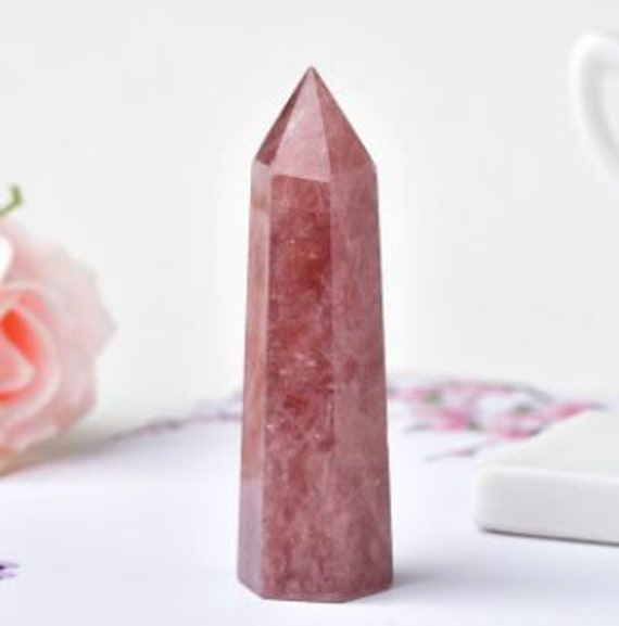 Quartz Fraise Baguette de Guérison