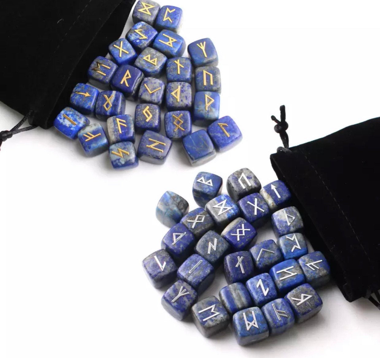 Runes Cube Lapis Lazuli