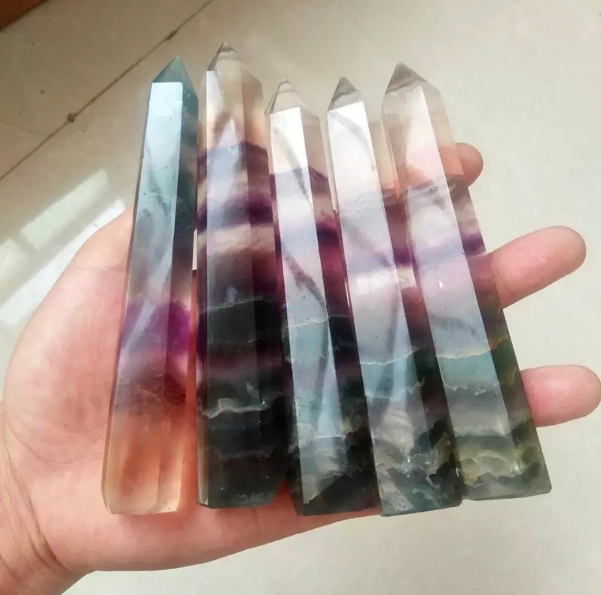 Fluorite Baguette de Guérison