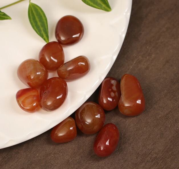 Pierres Naturelles Agate Rouge 100G